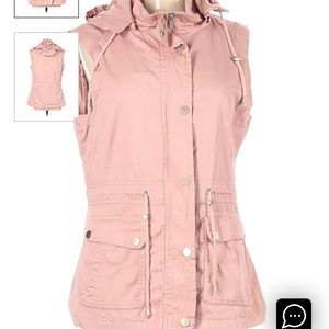 YMI pink cargo vest